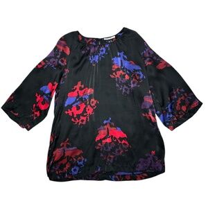 Mac & Jac Silk Short Sleeve Blouse